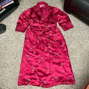 Vintage silk Asian robe
